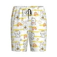 thumbnail image 3 of Yiaed Rabbit And Milk Tea for Men's Soft Sleep Pajama Short Lounging Pajama Shorts-Medium, 3 of 8