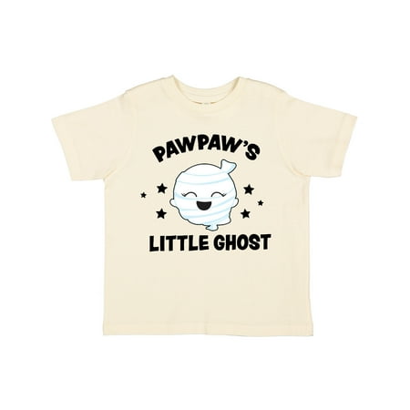 

Inktastic Cute Pawpaw s Little Ghost with Stars Gift Toddler Toddler Girl T-Shirt