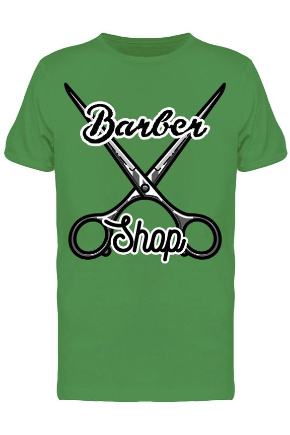 Scissors Barber Shop Tee Men's -Image by Shutterstock