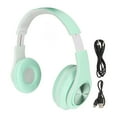thumbnail image 1 of Over Ear Headphone, RGB  Headset Foldable Adjustable Headband Support Memory Card With Colorful Light For Phone For Laptop Pink,Yellow,Green, 1 of 8