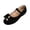 Black, variant on Gealkoca Dress Shoes Mary Jane Ballet Flats Round Toe Comfortable Elegant Shoes with Bow Decoration Solid Color Cute Mary Jane Flats