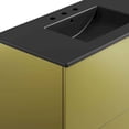 thumbnail image 4 of Modway Quantum 36" Bathroom Vanity in Black Gold, 4 of 11