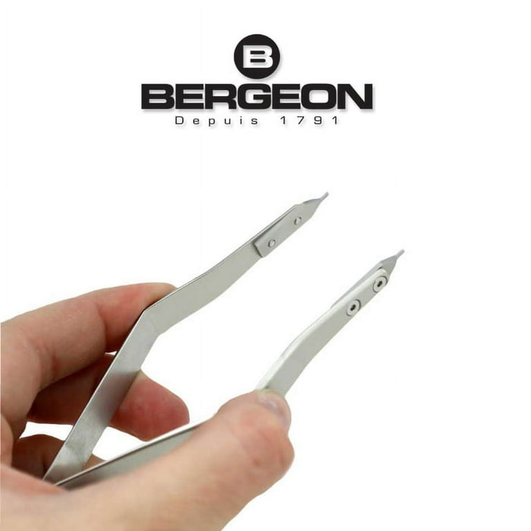 Bergeon 7140 Cross Locking Tweezers for Crystals and Dials
