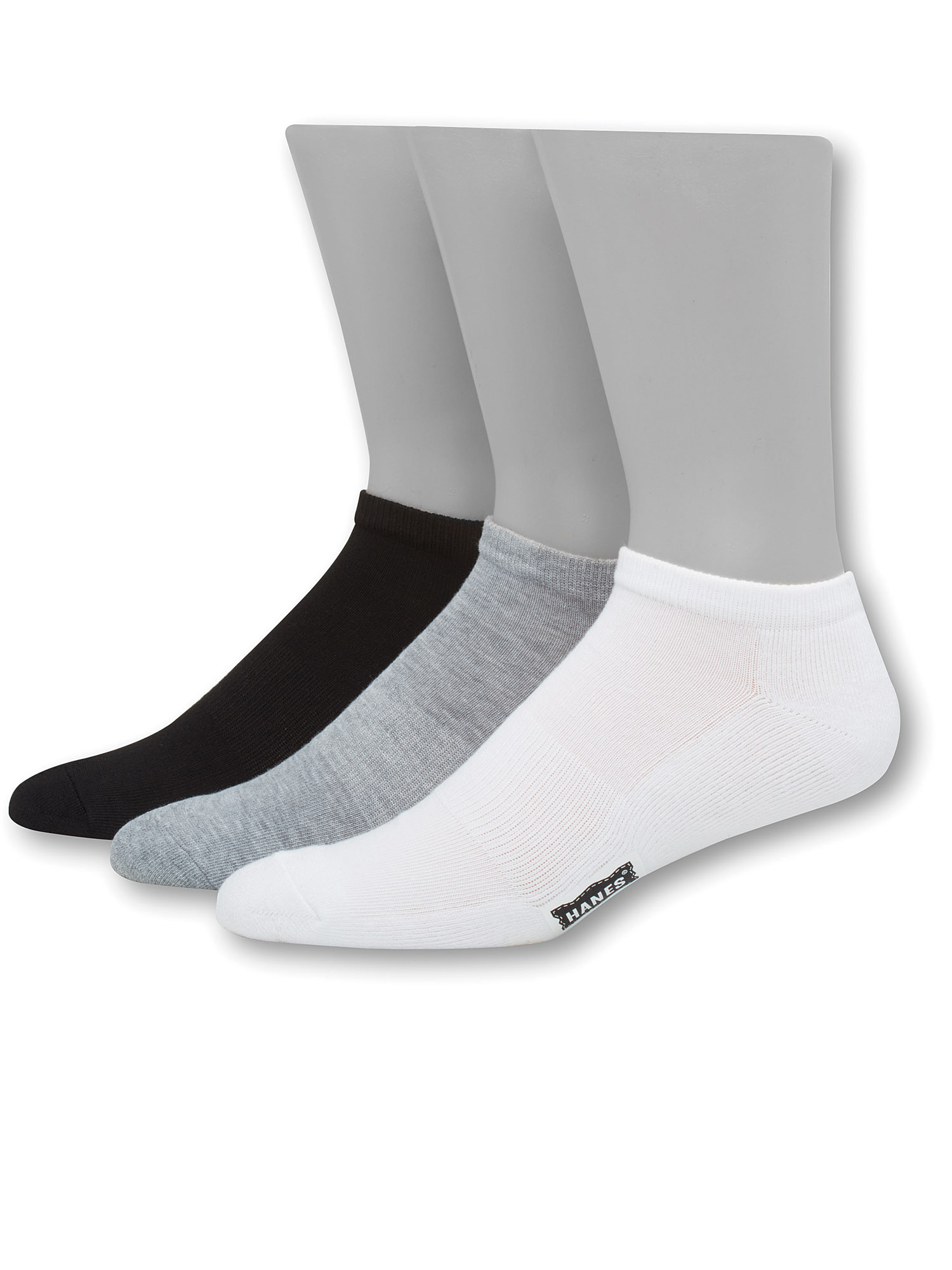 Hanes Men's Heritage 1901 Low Cut Socks, 6 Pack