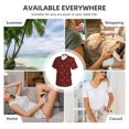 thumbnail image 2 of Yiaed Tomatoes And Chili Print Women's T Shirt V-Neck Short Sleeve Shirt Casual Breathable Tee Summer Tops-, 2 of 5