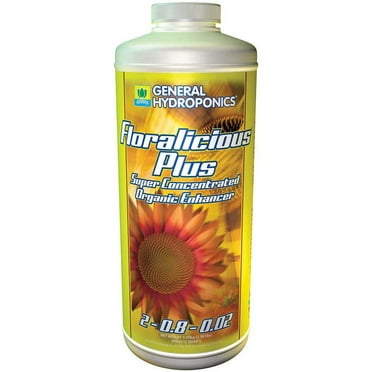 General Hydroponics Floralicious Plus 1 Quart qt 32oz - Grow Root Nutrient