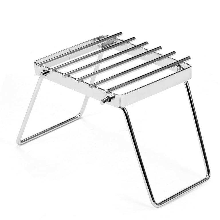 Folding Campfire Grill Portable Stainless Steel Camping Grate Gas