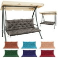thumbnail image 1 of Cushion for Swing Chair Matalde 59" x 39.37" Dark Gray Outdoor Porch Swing Cushion, Waterproof, 1 of 9