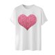 thumbnail image 3 of Tops para hombre, blusas y camisas de cuello redondo y manga corta para hombre. Camiseta/camisa informal de cuello redondo y manga corta con estampado de corazones para hombre. Tops de poliéster para, 3 of 4