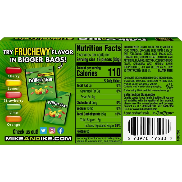Mike And Ike Original Fruits Chewy
