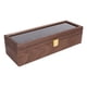 thumbnail image 3 of Caja organizadora de almacenamiento de joyería y reloj de madera Vintage con 6 ranuras, caja contenedor de almacenamiento para exhibición, 3 of 14