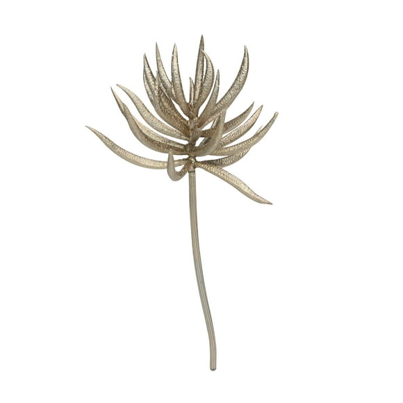 Allstate 9.5" Silver and Brown Glittered Aeonium Artificial Christmas Spray