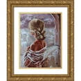 thumbnail image 1 of Luniak, Monika 19x24 Gold Ornate Wood Framed with Double Matting Museum Art Print Titled - With hope, 1 of 4