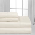 thumbnail image 2 of Fresh Linen Collection 600 Thread Count Solid 100% Egyptian Quality Cotton Deep Pocket Sheet Set (Full, Ivory), 2 of 3
