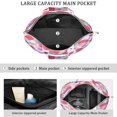 thumbnail image 3 of 22 Inch Oversized Travel Bag Lightweight Canvas Weekender Duffel with Multi Pockets, Animal Print, 3 of 5