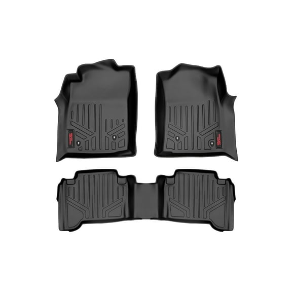 Rough Country Front & Rear Floor Mats for 2005-2011 Toyota Tacoma - M-75113