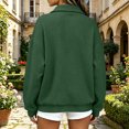 thumbnail image 5 of Women's Waffle Knit Zip-Up Jackets Fall Lapel Collar Long Sleeve Fashion Going Out Casual Loose Coats S-XXL, 5 of 6