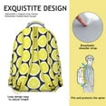 thumbnail image 5 of Bright Yellow Lemon Backpack - Modern & Lightweight Waterproof Daypack, Breathable Comfort with Spinal Support Design for College Students, 5 of 6