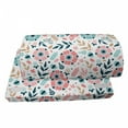 thumbnail image 4 of Floral Foot Rest, Soft Pastel Colored Hand Drawn Abstract 5 Petal Flowers and Wild Herbs Design, Non-Slip Backing Adjustable Ergonomic Memory Foam Leg Support for Office, Multicolor, by Ambesonne, 4 of 5