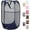 Blue, variant on Miaocao Handy Laundry Collapsible Mesh Pop Up Hamper with Wide Opening and Side Pocket - Breathable, Sturdy, Foldable, and Space-Saving Design for Clothes and Storage (Black | 2-Pack)