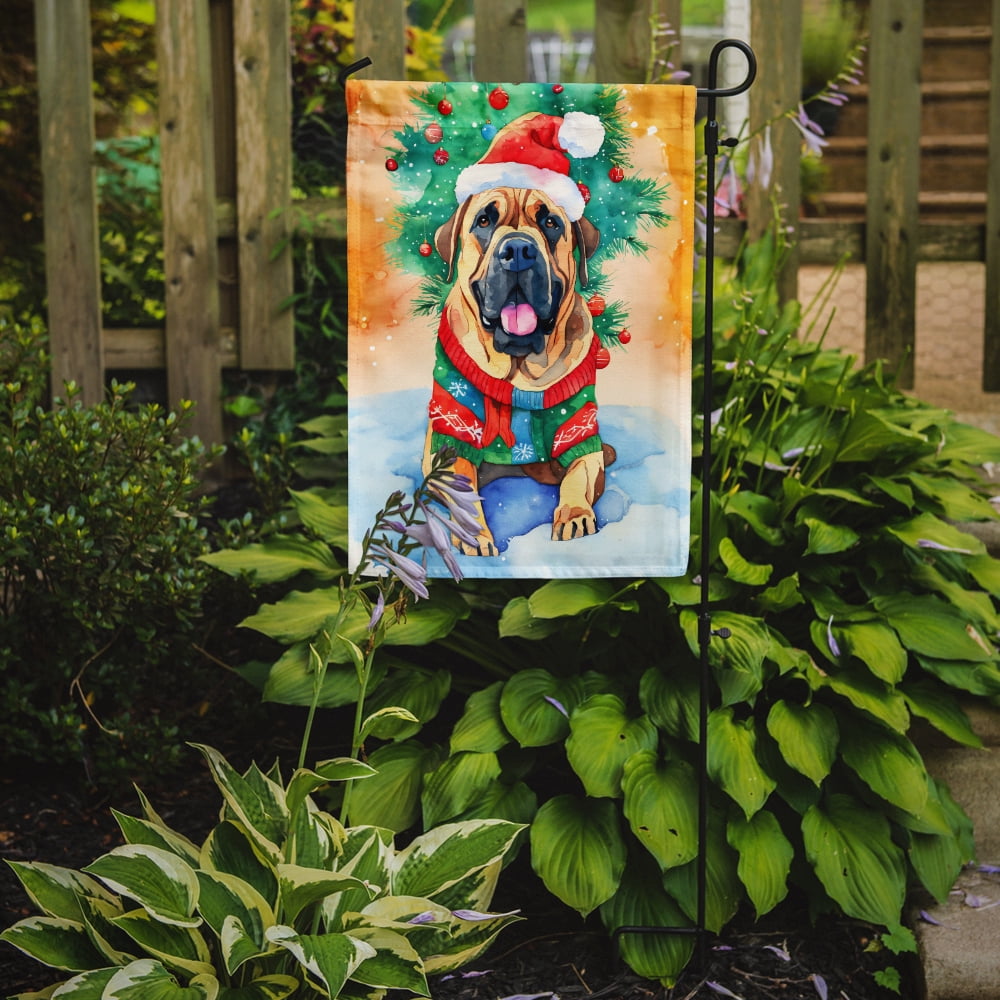 Bullmastiff Christmas Garden Flag 11.25 in x 15.5 in