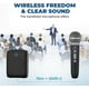 thumbnail image 2 of HW HAOWORKS Amplificador de Voz Inalámbrico con Micrófono para Profesores, Sistema PA Portátil con Micrófono de Mano Bluetooth, Juego de Micrófonos de Altavoz Portátil, Recogida Cardioide para Aula, Exterior, Hablar en Público WB009, 2 of 8