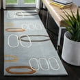 thumbnail image 3 of SAFAVIEH Soho Christy Abstract Wool Area Rug, Blue/Multi, 5' x 8', 3 of 8