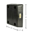 thumbnail image 2 of Molded Rubber Bumper, 12in x 13in x 4in, for Loading Bay & Shipping Dock, 1/2in Mounting Holes, Guardian, 2 of 5