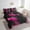 Hot Pink, variant on Erosebridal Purple Abstract Bed in a Bag Twin size, Stripe Ombre Bed Set, Chic Minimalism Decor, Reversible 7-Piece