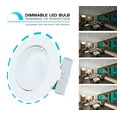 thumbnail image 6 of Westgate 10W 4 Inch Adjustable LED Retrofit Downlight with Integrated Smooth Trim, Dimmable LED Recessed Light Fixture, Damp Location Rated, 120V Energy Star 5 YR Warranty (4100K Cool White, 4 Pack), 6 of 9