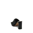 thumbnail image 3 of Vince Camuto Elanora Black Slip On Squared Open Toe Braided Platform Sandal (Black, 9.5), 3 of 6