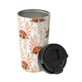 thumbnail image 2 of Fotbe Cute Sleepy Fox Printed Insulated Travel Coffee Mug Spill Proof Leak Proof Stainless Steel Coffee Tumbler Reusable Coffee Cups with Lids Thermos, 2 of 8