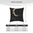 thumbnail image 4 of Fotbe Abstract Starry Sky Moon Pattern Velvet Decorative Throw Pillow Covers with Elegant Piping, Soft Plush Cushion Cover for Sofa, Bed, Car, Office-16"x16", 4 of 8