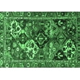 thumbnail image 1 of Ahgly Company Indoor Rectangle Persian Emerald Green Traditional Area Rugs, 3' x 5', 1 of 4