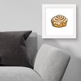 thumbnail image 3 of Gallery Pops Brian Cook: Butts On Things - Cinnamon Roll Wall Art, White Framed Version, 12" x 12", 3 of 5