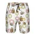 thumbnail image 3 of Balery Donut Sloth Traje de Baño Estilo Hawaiano para Hombre, Shorts de Secado Rápido con Bolsillos-Medium, 3 of 6
