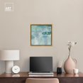 thumbnail image 3 of Lilly Pad Abstract I Canvas Coastal Farmhouse Wall Art by Art Remedy, Gold Frame, 16" x 16", 3 of 7