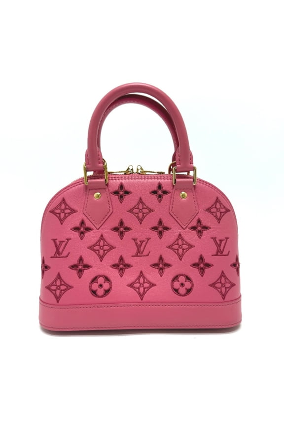 Pre-Owned LOUIS VUITTON M22878 LV Broderie Anglaise Alma BB 2-Way Leather Handbag,... (Good)