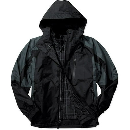 Faded Glory - Big Men's Hooded 4-in-1 System Jacket