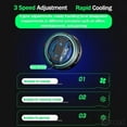 thumbnail image 5 of Magnetic Semiconductor Phone Cooler, Ultra-Thin RGB Gaming Cooler With 3-Speed Adjustment, 5V/2A Portable Heat Sink Fan For IPhone Android Mobile Phone, Compatible With MagSafe For PUBG Mobile Gaming, 5 of 8