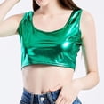 thumbnail image 5 of Ruyang Women's Solid Color Reflective Camisole Slim Fit Interior Versatile Tank Top 50th Birthday Top for Women Slim Fit Streetwear, 5 of 7