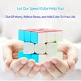 thumbnail image 3 of 3x3 Speed Cube Stickerless Magic Cube 3x3x3 Puzzle Cube Vivid Solid Color Durable Brain Teaser Toys Enhanced Version(56mm), 3 of 6