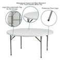 thumbnail image 4 of Flash Furniture Elon 5' Round All-Occasion Plastic Folding Event Table, White, 4 of 11