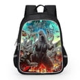 thumbnail image 1 of Godzilla Print School Bag Kids Waterproof Backpack,m Size, 1 of 4