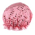 thumbnail image 2 of Gorro de Baño de Banda Elástica Impermeable para Mujer Rosado, 2 of 8