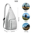 thumbnail image 3 of Waterproof Hiking Backpack Sling Bag for Women – Fashionable Lightweight Crossbody Bag with Adjustable Strap, Chic Retro Geometric Chest Bag for Travel, Outdoor Adventures & Everyday Use, 3 of 4