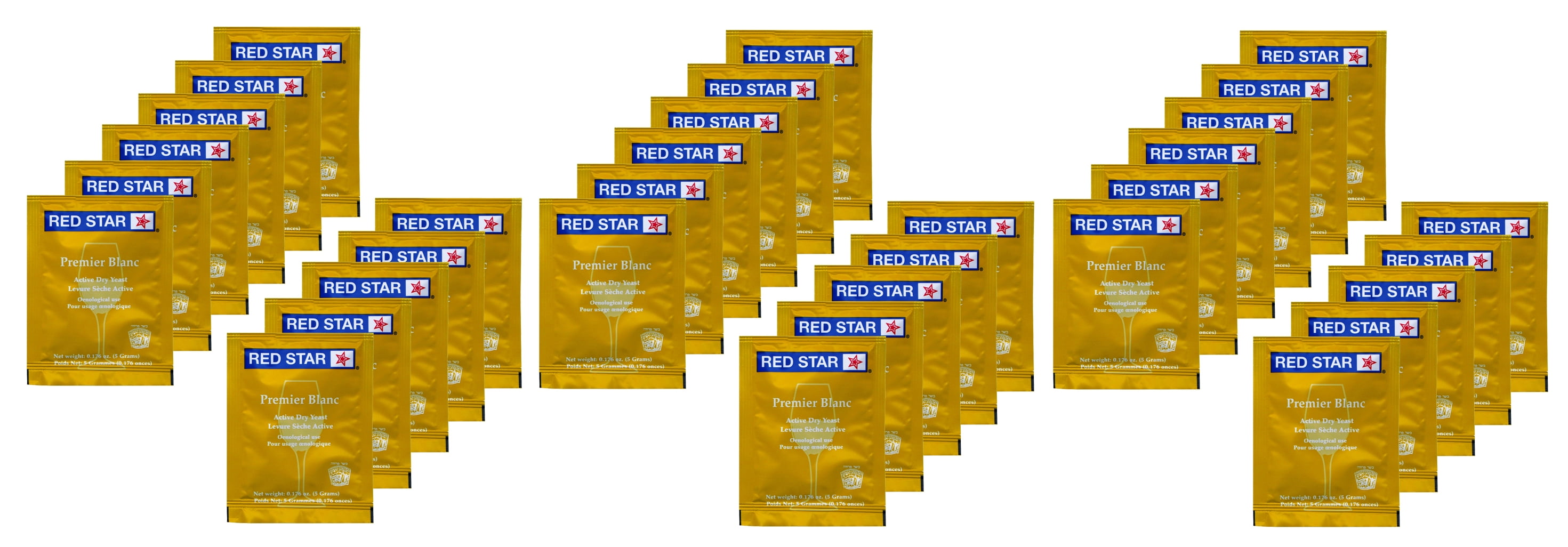 Red Star Premier Blanc Wine Yeast, 5 g, (Pack of 11) (Вundlе оf Тhrее)