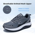 thumbnail image 6 of AOV Men's Shoes Walking Arch Support Orthotic Sneakers Plantar Fasciitis Wide Tennis Shoes for Heel and Foot Pain Relief GreyBlack 13, 6 of 8