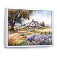 thumbnail image 2 of Designart Trees Oversized framed wall art decor, Tree White Framed Wall Art, Majestic Oak Tree At The Farm Rustic Landscape , Purple Traditional White Framed Wall Art, White Color Frame, 2 of 5