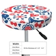 thumbnail image 4 of Kll Birds Flowers Round Bar Chair Cushion Cover 14 Inch,Bar Stool Protector With Elastic, Soft Washable, 4 of 7